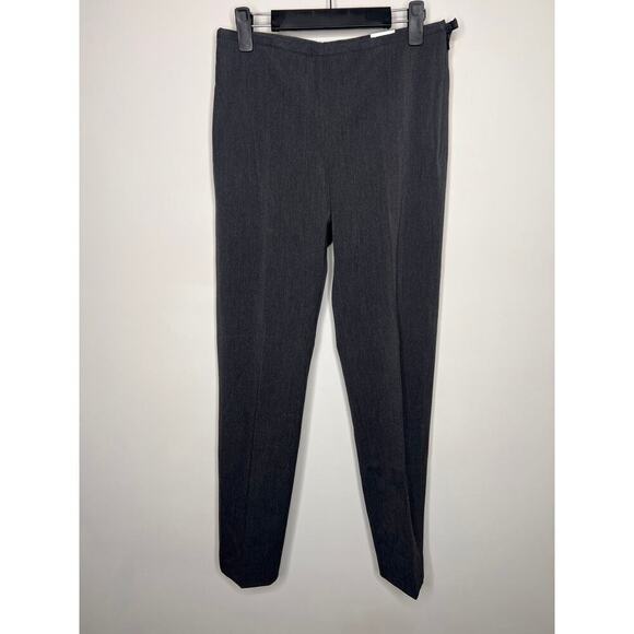NWT J McLaughlin Sydney Slim Side Zip Straight Pant Charcoal Women's Size 4 - Picture 1 of 7